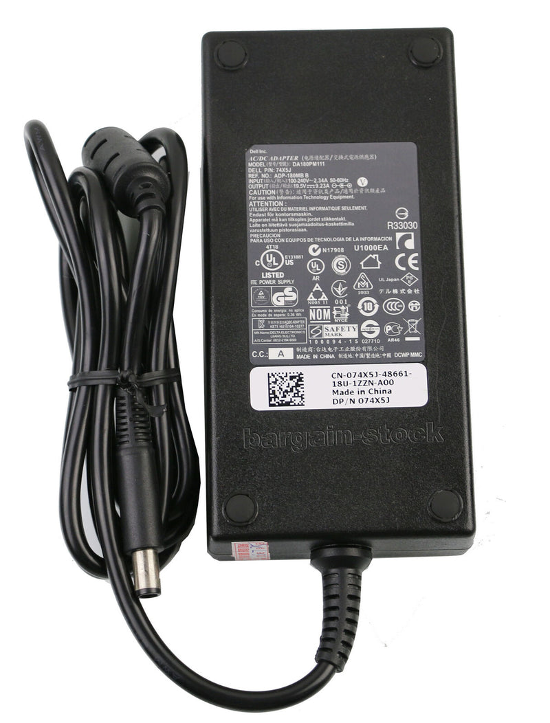 NEW Genuine Charger 180W AC Adapter Charger Dell Alienware 15 R1 R2 17 R1 R2 R3 9.23A