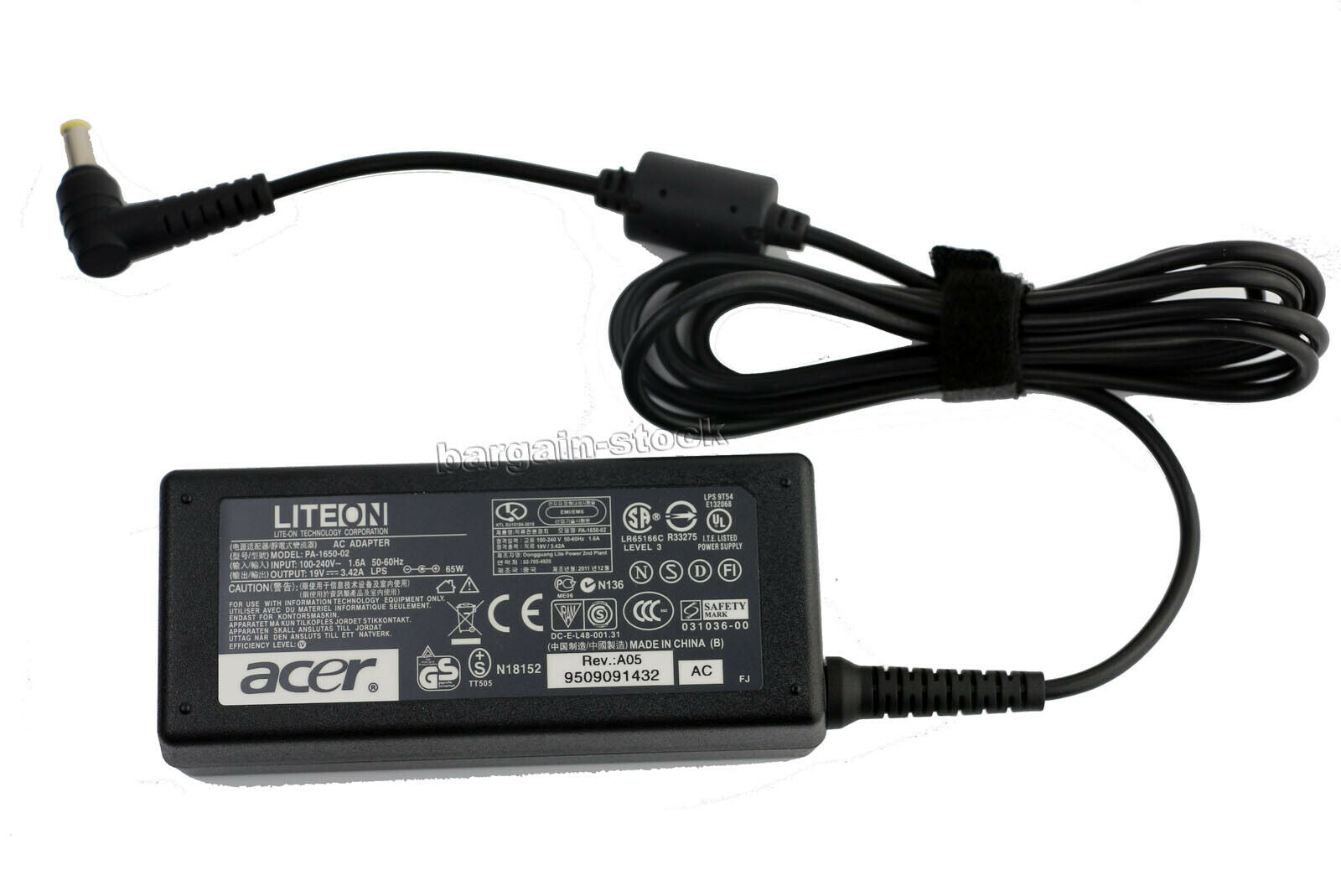 New Original AC Adapter Charger For Acer Aspire E5-574 E5-574G E5-574G-54Y2 3.42A 65W Charger