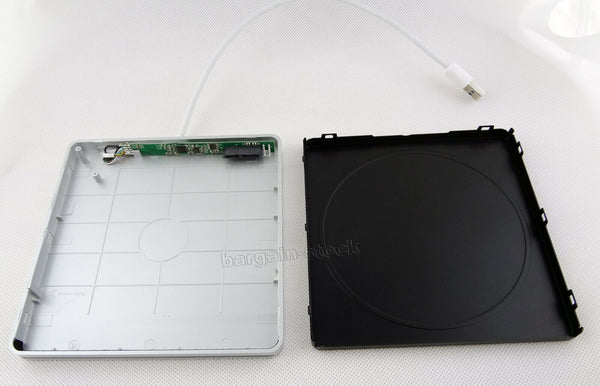USB 3.0 External Slot Load Enclosure Case  Slot Load CD DVD-RW Blu-ray Drive