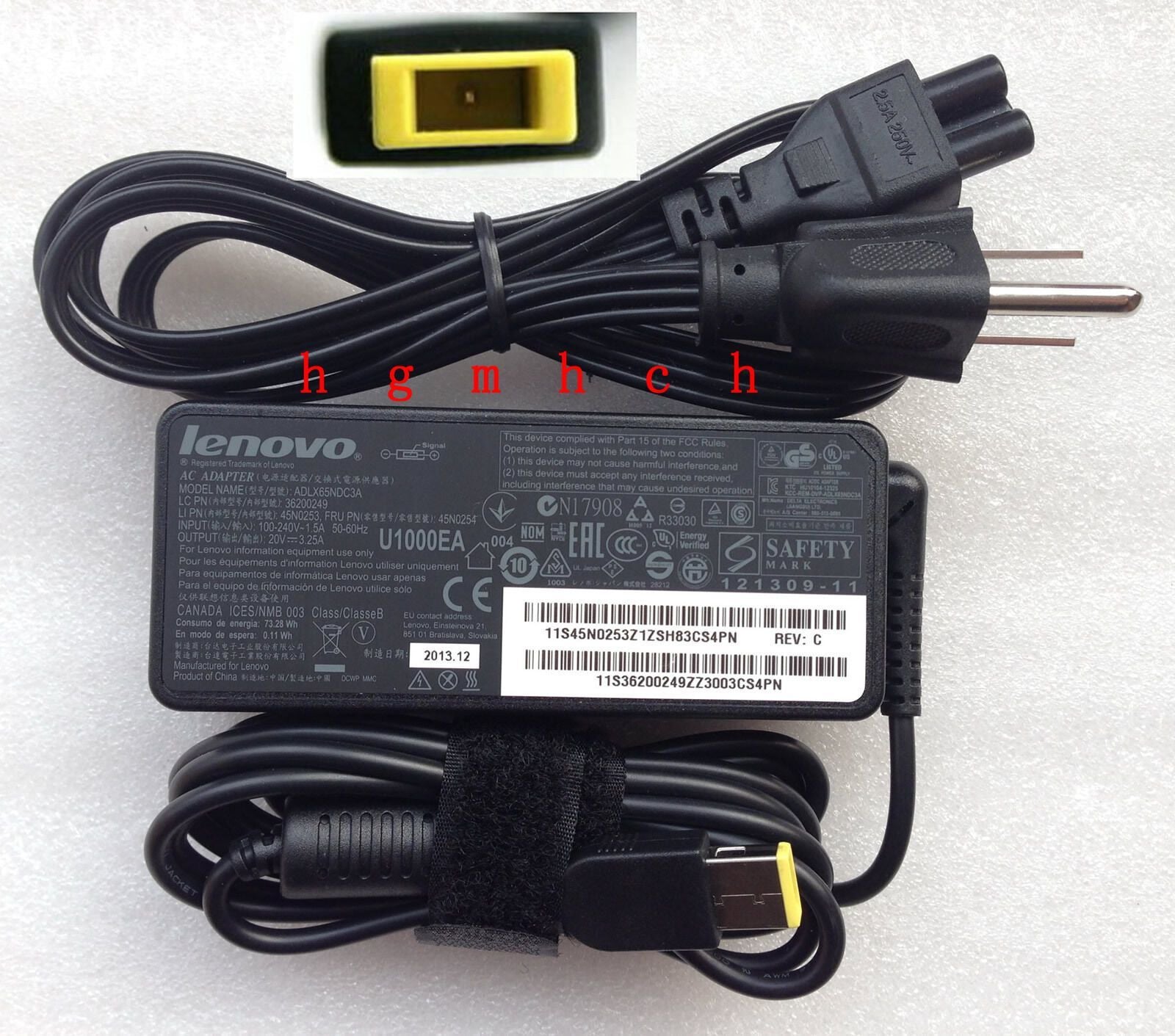 OEM Original Lenovo AC Adapter Charger Z70-80 80FG0038US,ADLX65NDC3A,36200249
