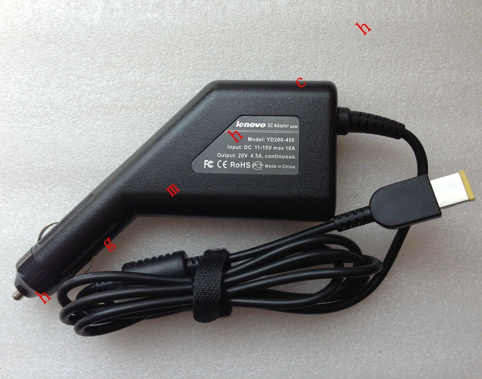 Original 90W Car Charger for Lenovo ThinkPad X1 Carbon 3444-G7F 3444-G7U Charger