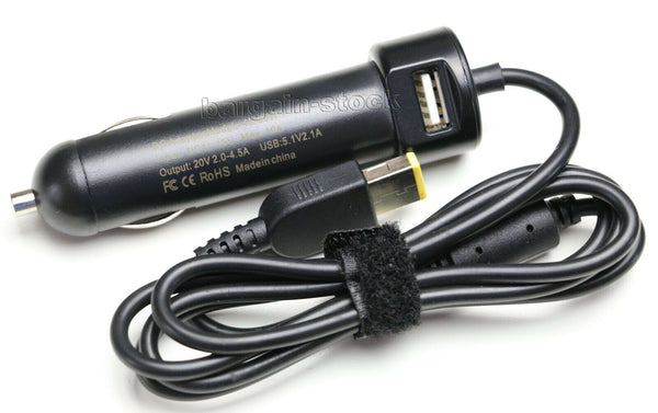 AUTO Car Charger Adapter Lenovo ThinkBook 14IIL 15IIL 20SL0016US 20SM0012US