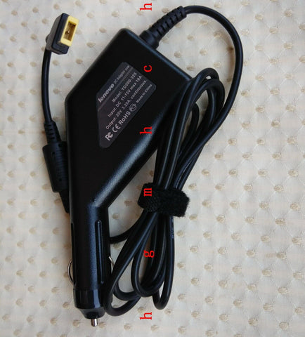 Original OEM 65W DC Car Charger for Lenovo ThinkPad E570 20H5007WUS Notebook