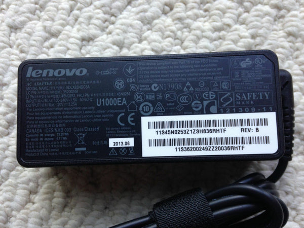 New Original OEM Lenovo 65W AC Adapter&Cord for ThinkPad T440 20B6/20B7 Laptop