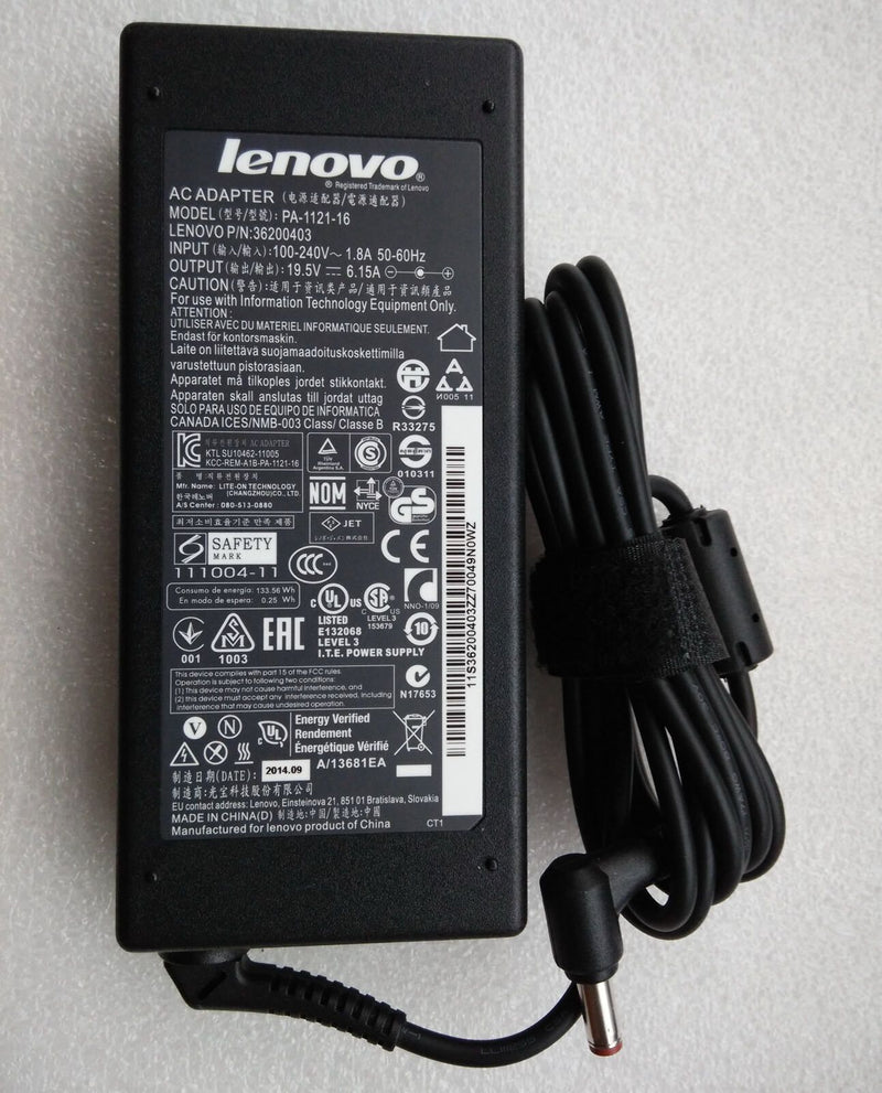 Genuine OEM Lenovo IdeaPad Y510P Charger 36200400,36200403,120W 19.5V 6.15A AC Adapter