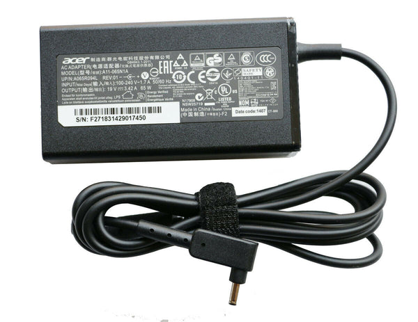 NEW Acer Swift 3 SF313-51 SF314-41 SF314-41-R7F6 AC Adapter Charger 19V 3.42A 65W