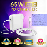 Replacement USB-C TYPE-C AC Power Charger Adapter for ASUS Lenovo ThinkPad X1 Dell HP 65w