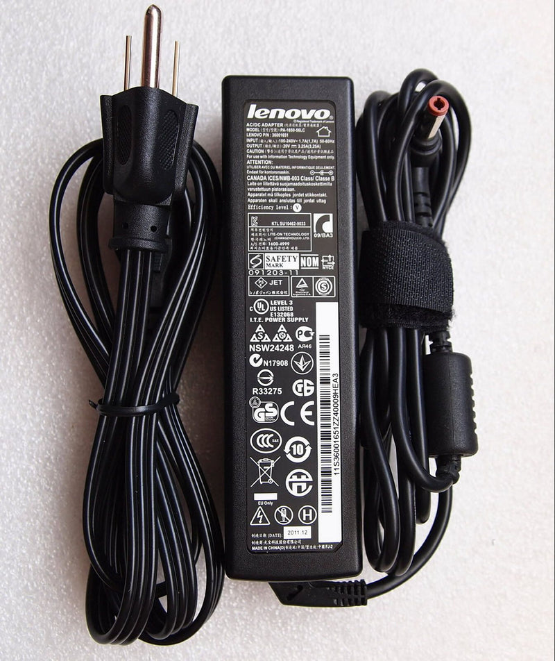 Genuine Genuine OEM 65W AC Adapter for Lenovo IdeaPad Z580/Z585/U510 Notebook