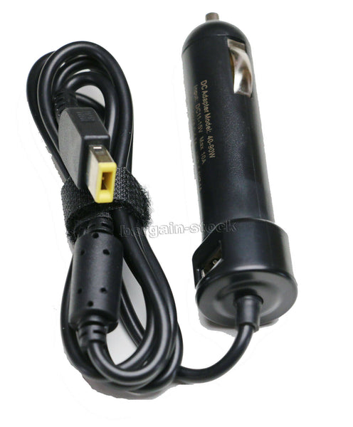 Original AC/DC Laptop Car Charger Adapter Lenovo Slim Tip 45W-90W Power Supply Adapter