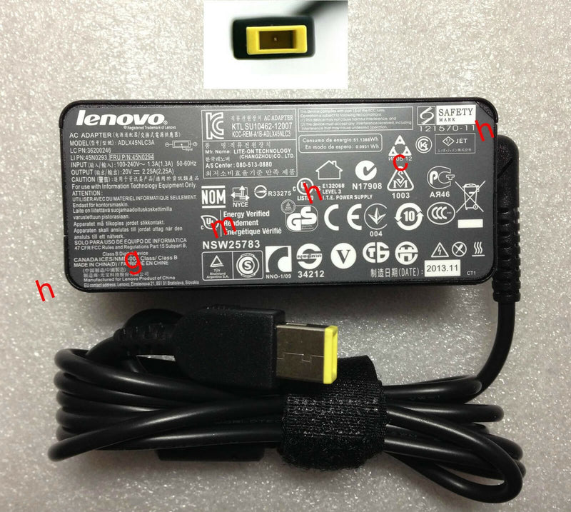 Genuine OEM Lenovo 45W Charger IdeaPad Flex 14/15 Series Notebook