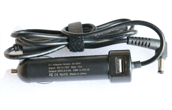 Original AUTO Car Charger Adapter For Lenovo ideapad 510S 510S-14ISK 310S-14ISK 65W 4.0mm Charger