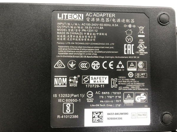 LITEON 230W AC Adapter Charger For Intel NUC 8 VR NUC8i7HVK NUC8i7HNK NUC8I7BEH Genuine