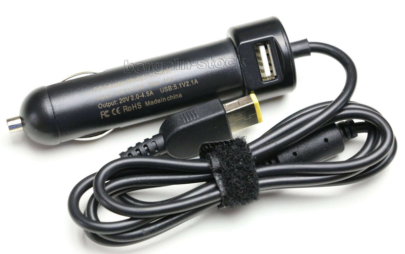 65W 90W Car Charger Adapter For Lenovo ThinkPad E431 E440 E531 E540 E560 E565 Charger