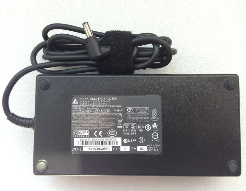 Original Charger Delta 180W 19.5V AC Adapter  MSI GP62MVR 6RF/GTX1060 Laptop