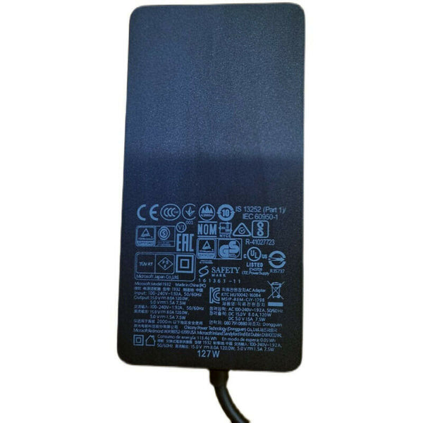 NEW Original 15V 8A 127W AC Adapter Charger For Microsoft Surface Book 3 Book 2 Model 1932 Charger