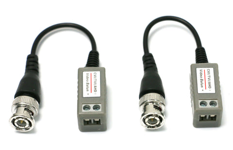 NEW 10 Pair CVI TVI AHD Twisted BNC Passive Video Balun Transceiver CAT5 UTP Adapter