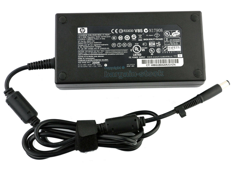 Original HP Zbook 15 17 15 G2 17 G2 AC Adapter Charger 19.5V10.3A 200W ADP-200CB