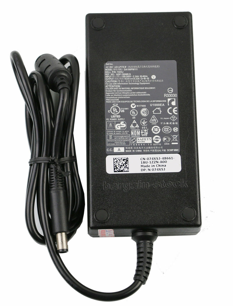 NEW 180W AC Adapter Charger For Dell Alienware M14x M15x M17x R3 M17x 074X5J