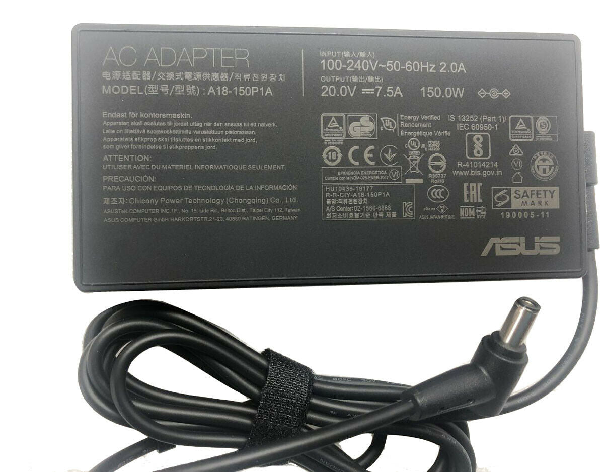 ASUS 150W AC Adapter Charger  ASUS TUF Gaming FX705DT FX705DT-ES53 6.0MM