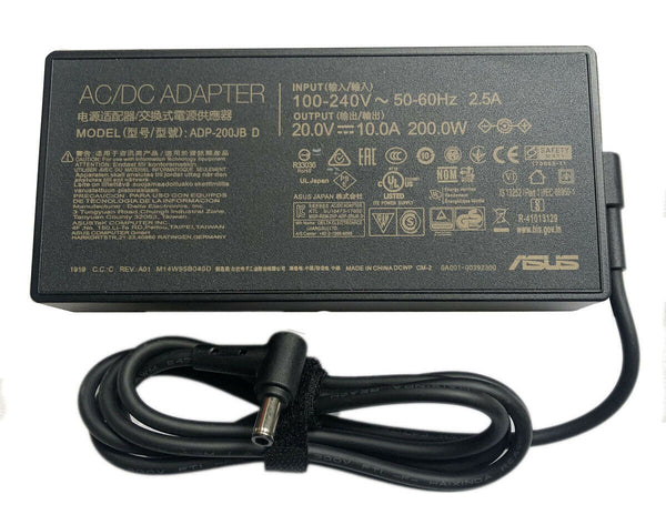 NEW 20V ASUS G513QE 200W AC Power Adapter Charger For ASUS ROG Strix G15 G513QE-ES76 6.0mm