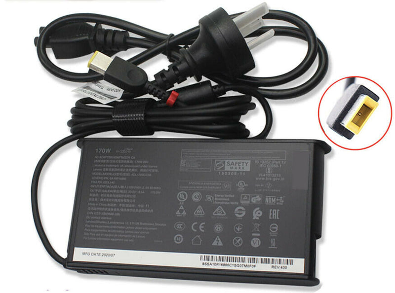 NEW GENUINE 20V 170W AC Adapter Charger For Lenovo ThinkPad P1 G4 G4-20Y30017GE Slim Tip PSU
