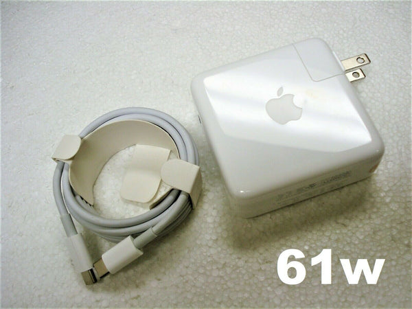 Genuine 61W USB C Charger 13 MacBook Pro Charger with USB-C Port 61W Charger + Cable A1718