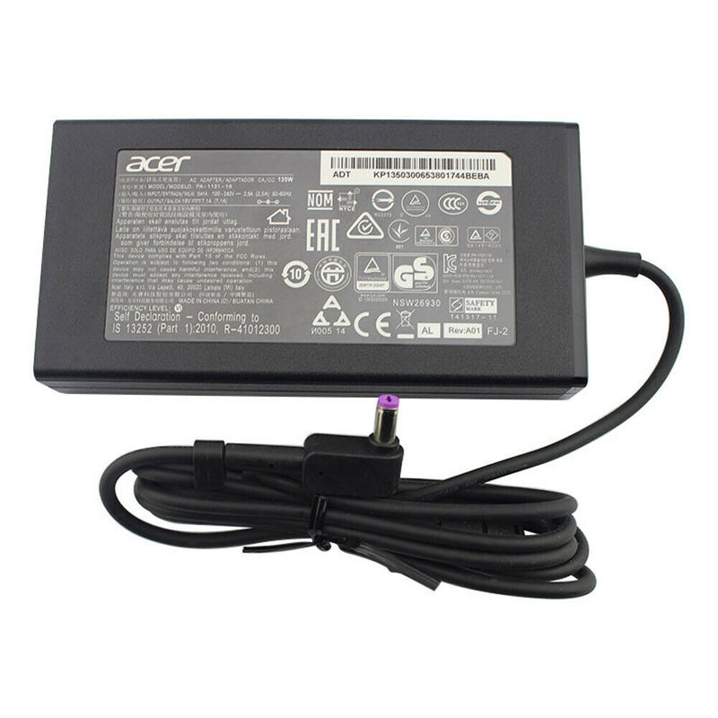 NEW Original 135W Acer Nitro 5 AN515 AC Adapter Charger 19V 7.1A 135W Power Cord