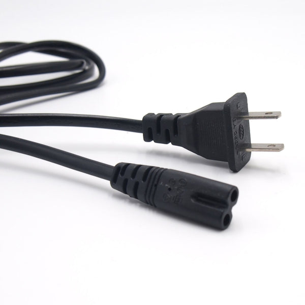 US Style 6FT 6 FT 2-Prong AC Power Cord/Cable for PS2 PS3 Slim Laptop 4 DELL IBM