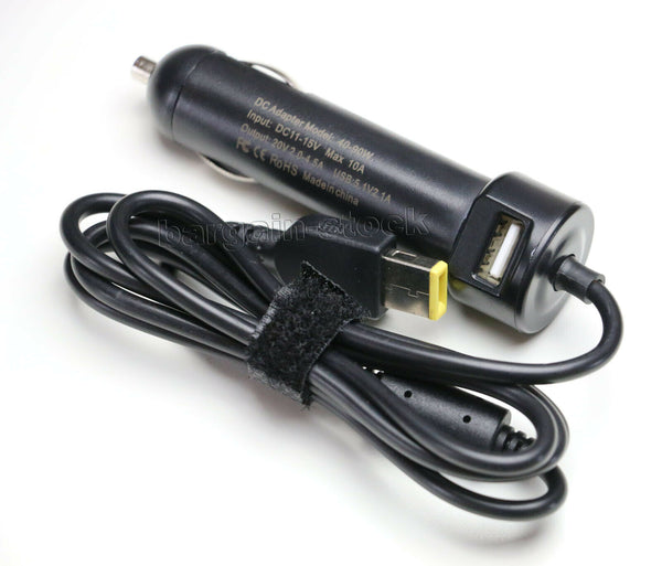 AUTO Car Charger Adapter Lenovo ThinkBook 14IIL 15IIL 20SL0016US 20SM0012US