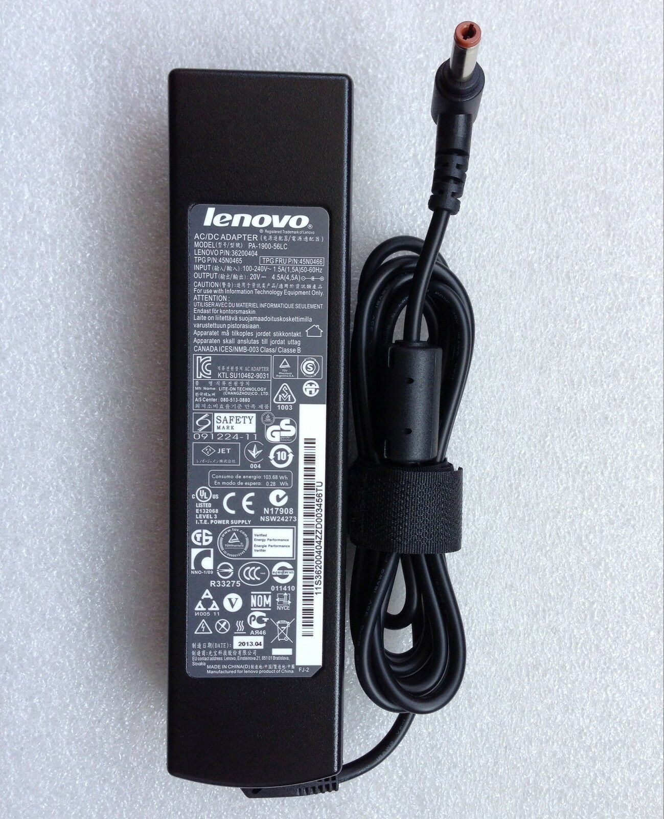 Genuine Genuine Charger Lenovo G780/M842AGE 20V 4.5A AC Power Adapter Charger/Cord