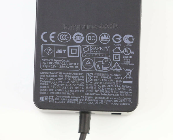 NEW Original Genuine AC Adapter Charger For Microsoft Surface Pro 2 12V 3.6A 1536 Surface RT Charger
