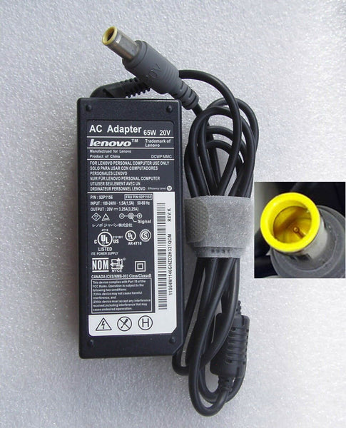 65W Original Genuine AC Power Adapter Charger Cord for IBM LENOVO 3000 N100 N200