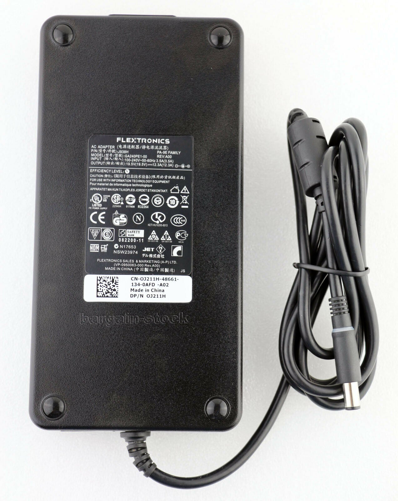 Genuine 240W AC Power Adapter Charger Dell Alienware M15 M15-R2 M17 R2 Area-51M Charger
