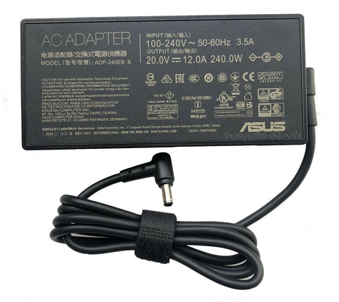 NEW GENUINE 20V 12A 240W AC Adapter For ASUS ROG Strix SCAR 17 G733QSA-XB99 Power Supply