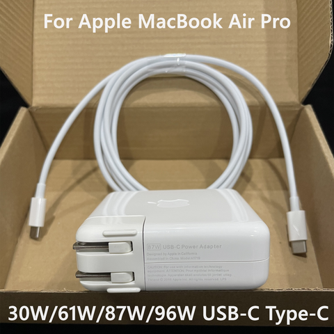 Wholesale 10x MacBook  Power Adapter USB-C Charger Type C Genuine MacBook Air Pro 13 15 16' 30W 61W 96W 87W