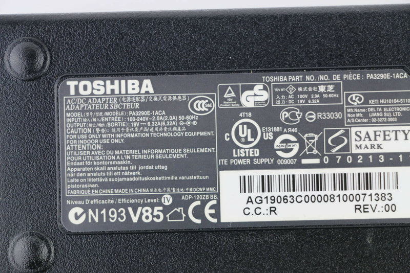 New Charger Original 120W Toshiba Satellite P50-C-188 P50-C-10G AC Adapter Power Charger