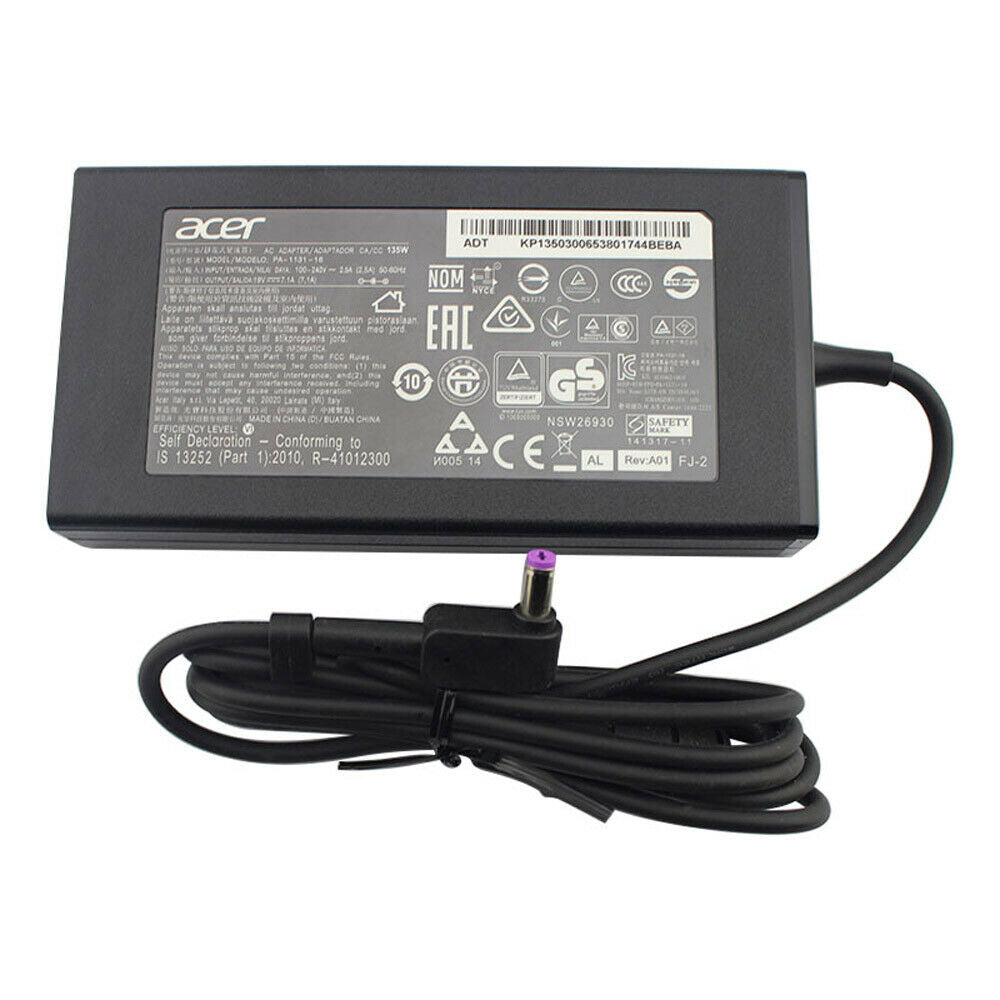 Genuine 135W AC Power Adapter For Acer Aspire 7 A717-71G A717-71G-73QJ 71G-59FW