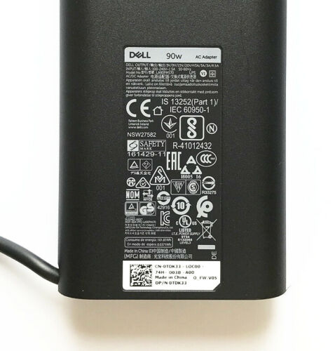 Original 20V 4.5A 90W Type-C AC Adapter Charger For Dell Precision 5560 Power Supply