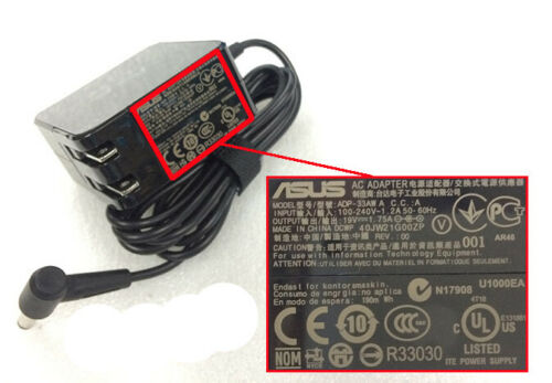 NEW Original 19V 1.75A 33W AC Adapter Charger For ASUS X551CA X451 X551 X751 ADP-33A