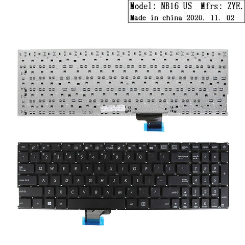 New Asus Zenbook V510 V510UX V510U U5000 U5000U U5000UX U5000UQ Keyboard black no backlit